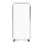 Evelatus Samsung A40 Capa de silicone transparente com colar fita TPU prateada