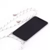 Capa Evelatus para Samsung A50 com Cordão Listras Brancas Transparente