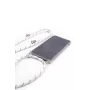 Capa Evelatus para Samsung A50 com Cordão Listras Brancas Transparente