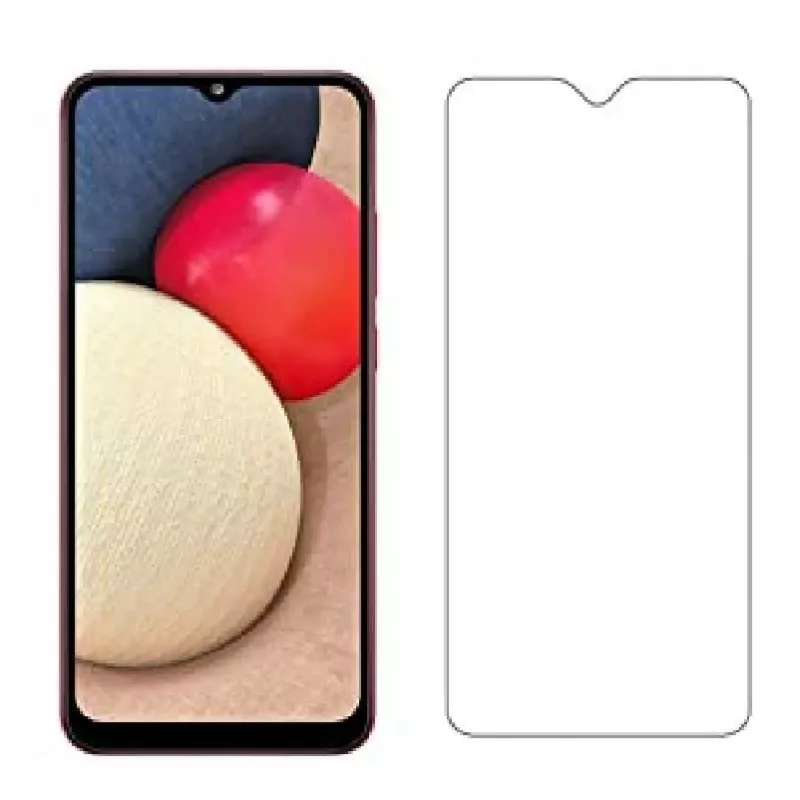 Película de vidro temperado plana 0,33mm Evelatus Samsung Galaxy A02s Transparente com cola japonesa antiestática