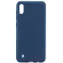 Capa de silicone nano Evelatus para Samsung Galaxy A10 Soft Touch TPU azul-escura