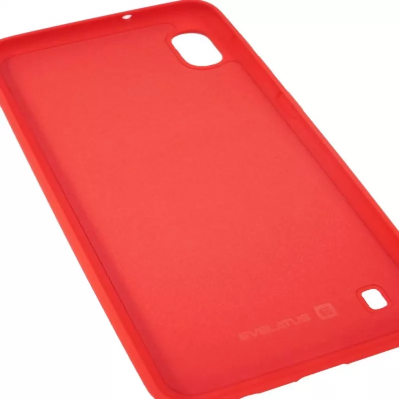 Evelatus Capa de silicone nano Soft Touch TPU para Samsung Galaxy A10 vermelha