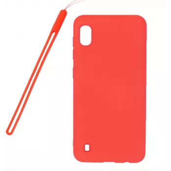 Evelatus Capa de silicone nano Soft Touch TPU para Samsung Galaxy A10 vermelha