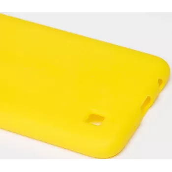 Evelatus Capa de silicone nano Soft Touch TPU para Samsung Galaxy A10 amarela