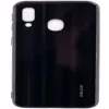 Evelatus Protetor de ecrã em vidro temperado Water Ripple Full Color Electroplating para Samsung Galaxy A10 preto