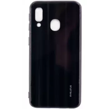 Evelatus Protetor de ecrã em vidro temperado Water Ripple Full Color Electroplating para Samsung Galaxy A10 preto