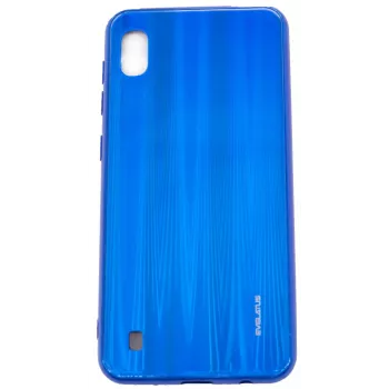 Evelatus Protetor de ecrã em vidro temperado Water Ripple Full Color Electroplating para Samsung Galaxy A10 azul