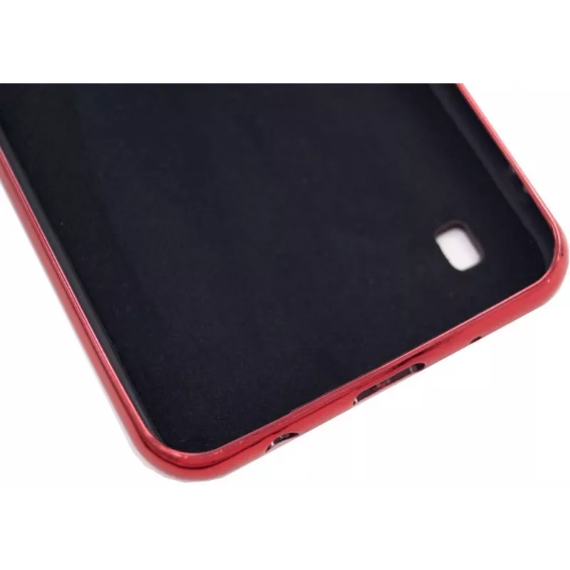 Evelatus Capa em vidro temperado Water Ripple Full Color Electroplating para Samsung Galaxy A10 vermelha