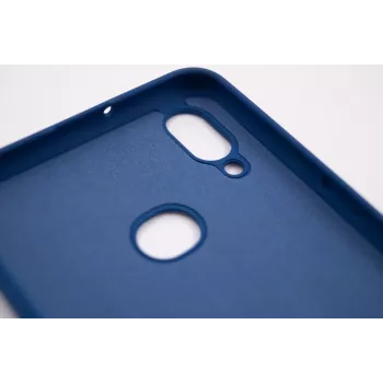 Evelatus Capa de silicone nano Soft Touch TPU para Samsung Galaxy A10S azul