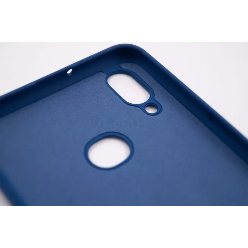 Evelatus Capa de silicone nano Soft Touch TPU para Samsung Galaxy A10S azul