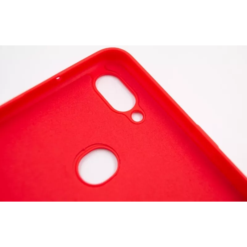 Capa de silicone nano Evelatus Soft Touch TPU para Samsung Galaxy A10s vermelha