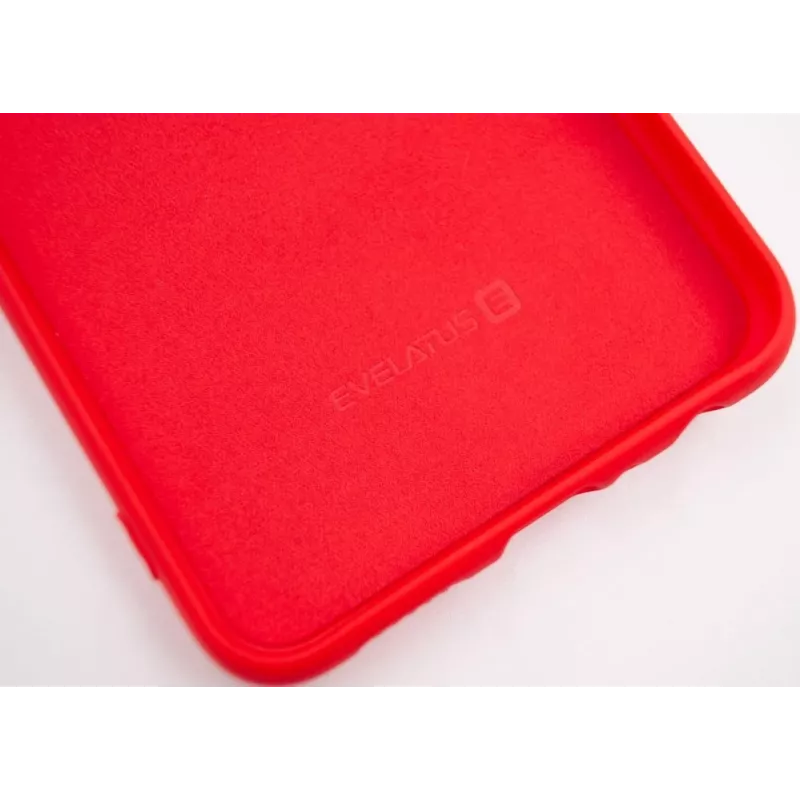 Capa de silicone nano Evelatus Soft Touch TPU para Samsung Galaxy A10s vermelha