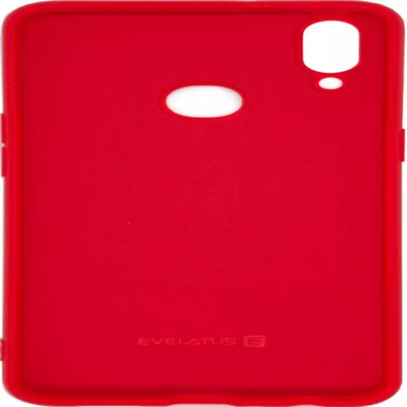 Capa de silicone nano Evelatus Soft Touch TPU para Samsung Galaxy A10s vermelha