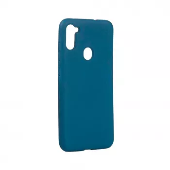EVELATUS Capa de Silicone Nano Soft Touch TPU Azul para Samsung Galaxy A11