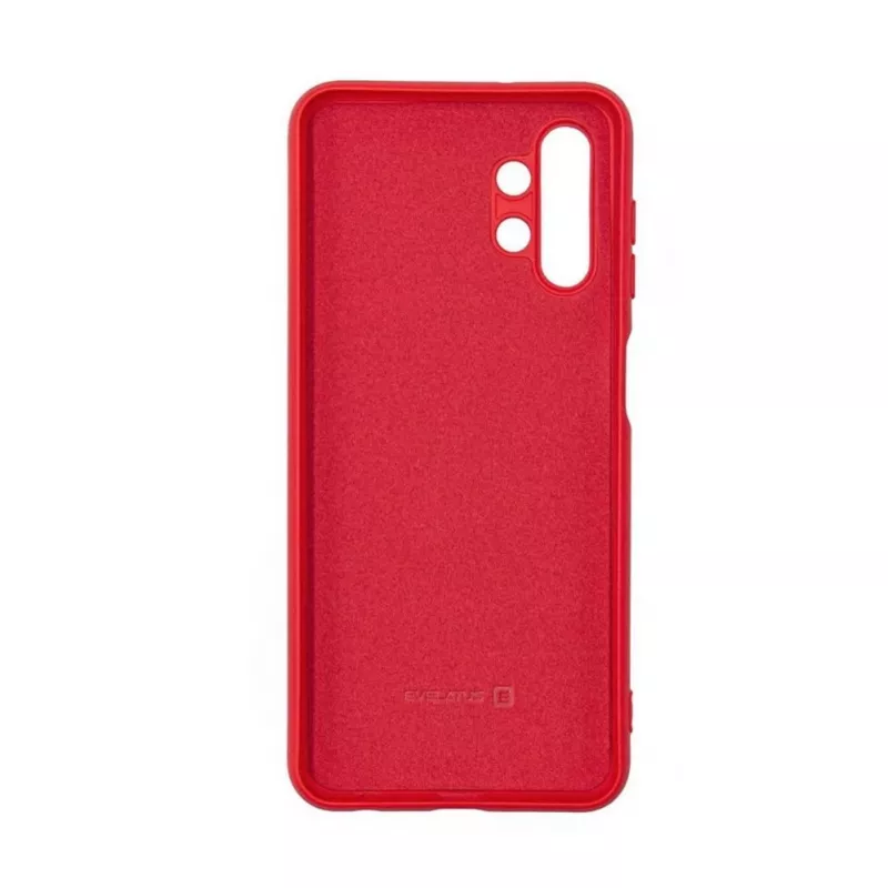 Capa de silicone Evelatus Nano para Samsung Galaxy A13 4G LTE Soft Touch TPU Vermelho
