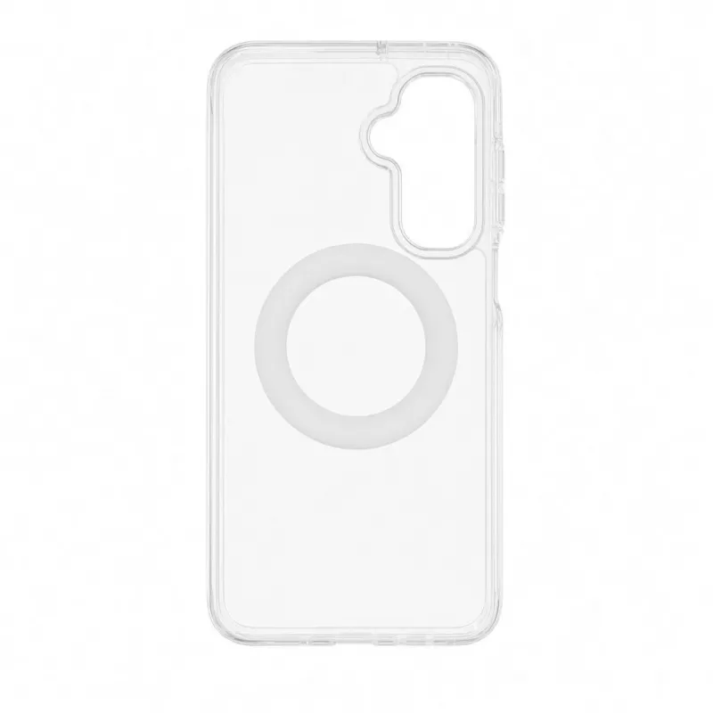 Evelatus Capa híbrida com MagSafe PC+TPU e suporte metálico 360 para Samsung Galaxy A17 4G / A17 5G, transparente