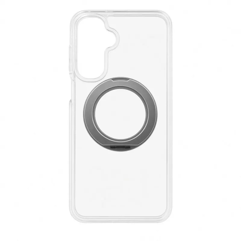 Evelatus Capa híbrida com MagSafe PC+TPU e suporte metálico 360 para Samsung Galaxy A17 4G / A17 5G, transparente
