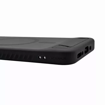 Capa MagSafe emborrachada com suporte Evelatus para Samsung Galaxy A17 4G / A17 5G preta