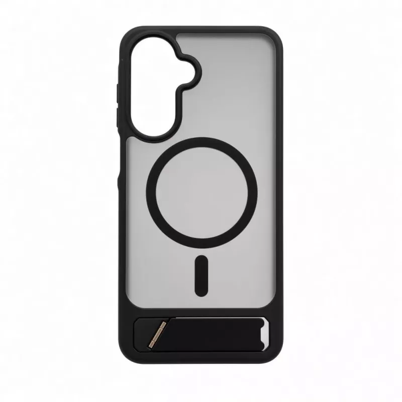 Capa MagSafe emborrachada com suporte Evelatus para Samsung Galaxy A17 4G / A17 5G preta