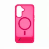 Capa MagSafe emborrachada com suporte Evelatus para Samsung Galaxy A17 4G / A17 5G, rosa