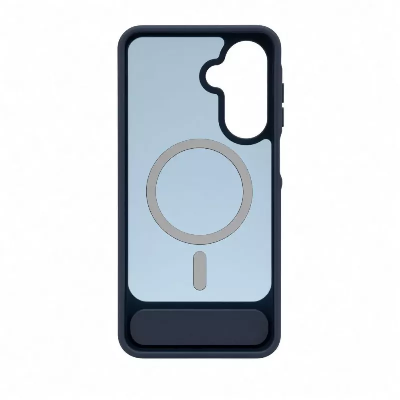 Evelatus Capa MagSafe emborrachada com suporte para Samsung Galaxy A17 4G / A17 5G azul-marinho