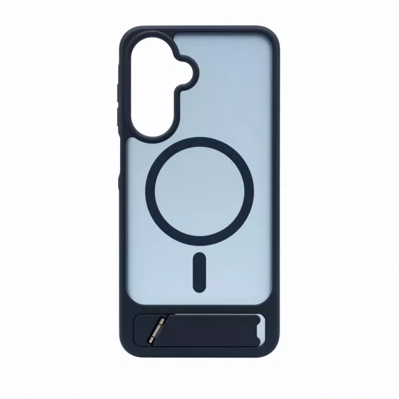 Evelatus Capa MagSafe emborrachada com suporte para Samsung Galaxy A17 4G / A17 5G azul-marinho