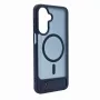 Evelatus Capa MagSafe emborrachada com suporte para Samsung Galaxy A17 4G / A17 5G azul-marinho