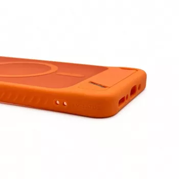 Evelatus Capa MagSafe emborrachada com suporte para Samsung Galaxy A17 4G / A17 5G laranja
