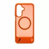 Evelatus Capa MagSafe emborrachada com suporte para Samsung Galaxy A17 4G / A17 5G laranja