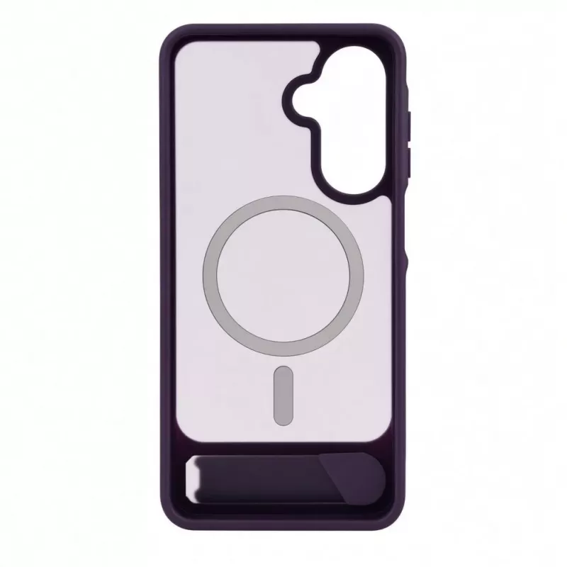 Capa MagSafe emborrachada com suporte Evelatus para Samsung Galaxy A17 4G / A17 5G roxa