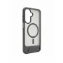 Capa MagSafe emborrachada com suporte Evelatus para Samsung Galaxy A17 4G / A17 5G cinzento fumado