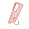 Capa de Proteção com MagSafe e Suporte Evelatus para Samsung Galaxy A17 4G / A17 5G Anel Mate Rosa Claro