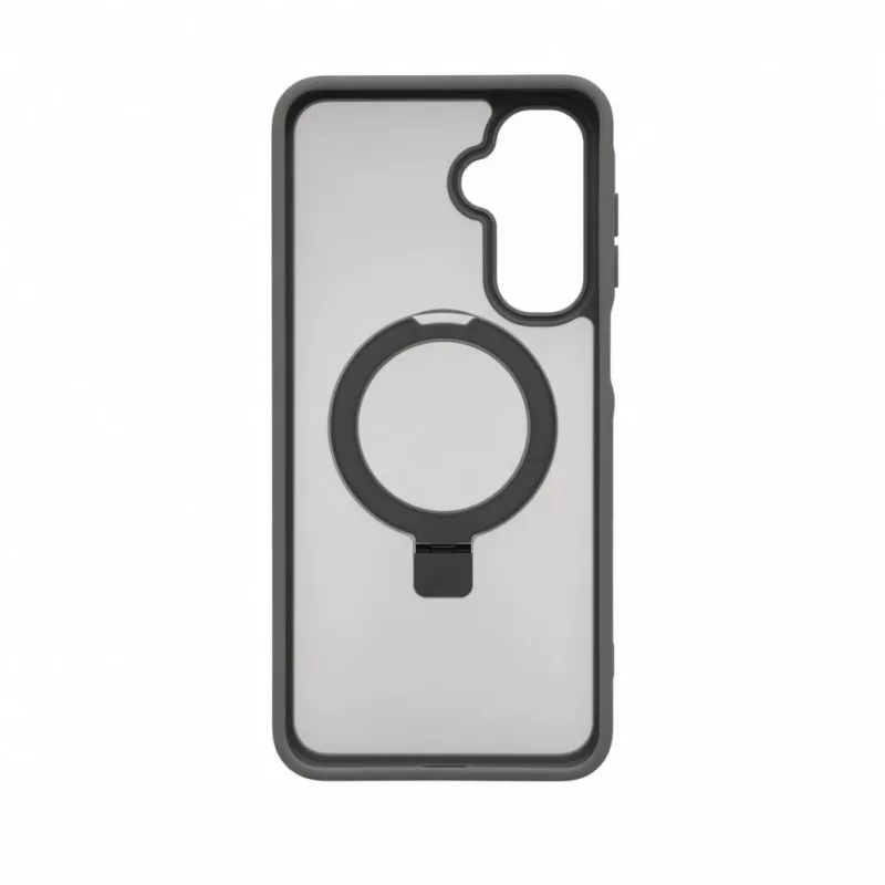 Evelatus Capa protetora para Samsung Galaxy A17 4G / A17 5G com MagSafe e suporte, anel mate cinzento-fumo