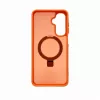 Evelatus Capa protetora para Samsung Galaxy A17 4G / A17 5G com MagSafe e suporte, anel mate, laranja