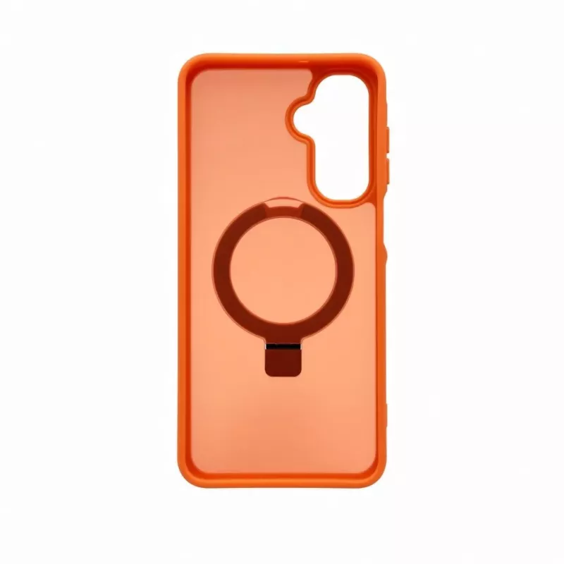 Evelatus Capa protetora para Samsung Galaxy A17 4G / A17 5G com MagSafe e suporte, anel mate, laranja