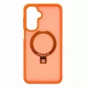 Evelatus Capa protetora para Samsung Galaxy A17 4G / A17 5G com MagSafe e suporte, anel mate, laranja