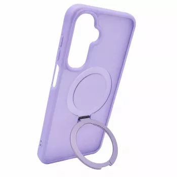 Evelatus Capa Shield para Samsung Galaxy A17 4G / A17 5G com MagSafe e suporte, anel mate, lilás lavanda
