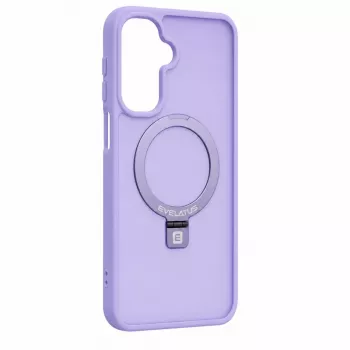 Evelatus Capa Shield para Samsung Galaxy A17 4G / A17 5G com MagSafe e suporte, anel mate, lilás lavanda