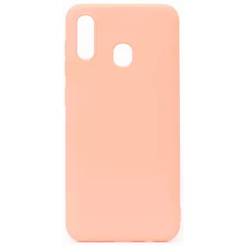 Capa de silicone nano Evelatus para Samsung Galaxy A20E Soft Touch TPU bege