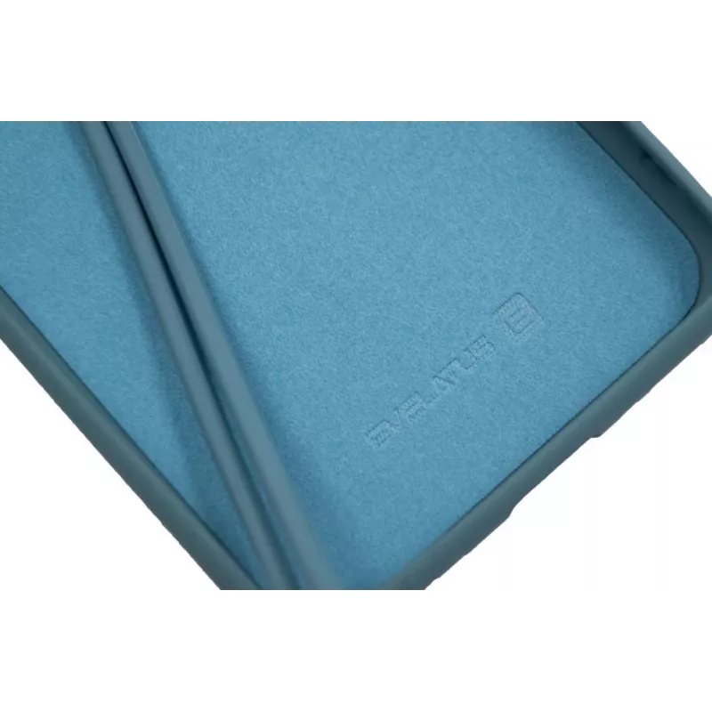 Capa de silicone Soft Touch Evelatus para Samsung Galaxy A20e com alça azul