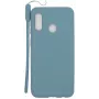 Capa de silicone Soft Touch Evelatus para Samsung Galaxy A20e com alça azul