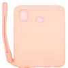 Evelatus Capa de Silicone Soft Touch com Cordão para Samsung Galaxy A20e Rosa