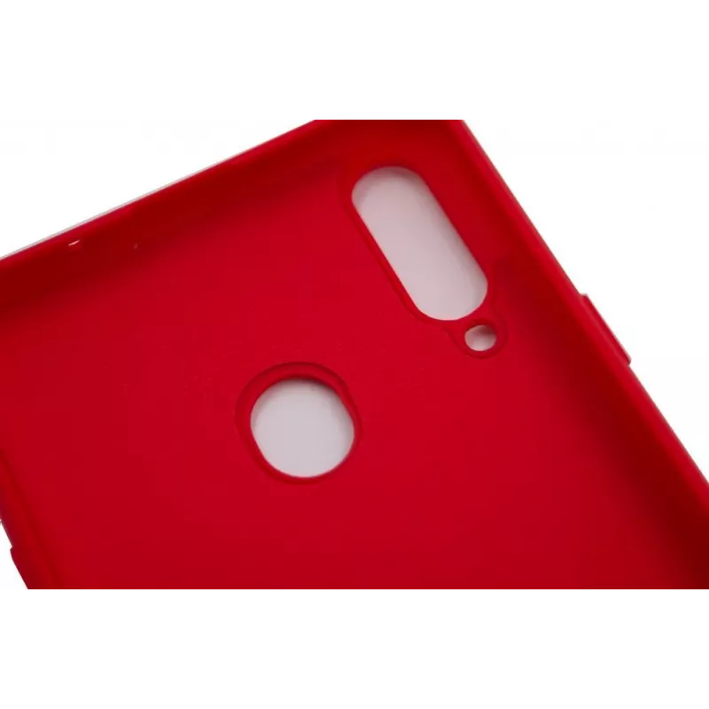 Capa em silicone Nano Soft Touch TPU Evelatus para Samsung Galaxy A20s vermelha
