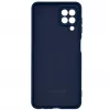 Evelatus Samsung Galaxy A22 4G Capa Nano Silicone Soft Touch TPU Azul Marinho