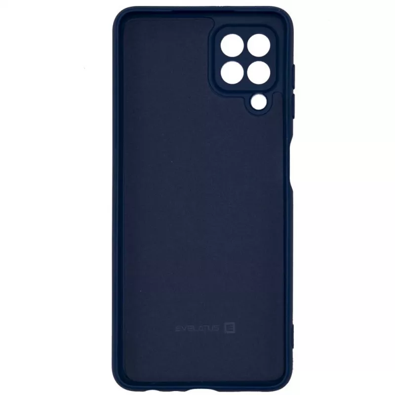Evelatus Samsung Galaxy A22 4G Capa Nano Silicone Soft Touch TPU Azul Marinho