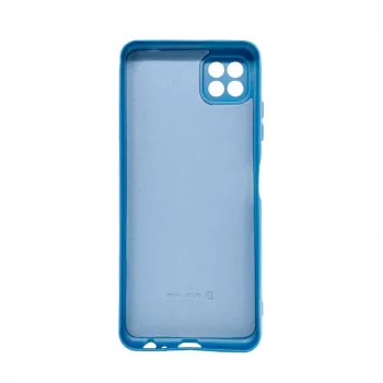 Evelatus Capa de silicone nano Soft Touch TPU para Samsung Galaxy A22 5G azul-marinho