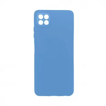 Evelatus Capa de silicone nano Soft Touch TPU para Samsung Galaxy A22 5G azul-marinho