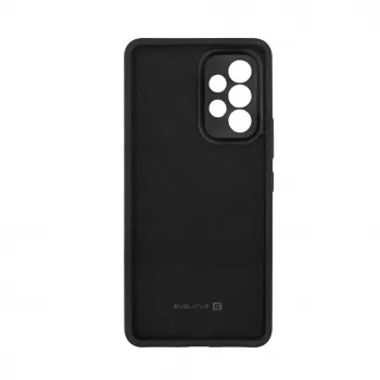 Capa de silicone nano Evelatus para Samsung Galaxy A23 4G / A23 5G Soft Touch TPU preta
