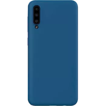 Capa de silicone nano Evelatus para Samsung Galaxy A30s/A50/A50s Soft Touch TPU azul-escura