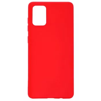 Capa em silicone nano Evelatus para Samsung Galaxy A31, Soft Touch TPU, vermelha
